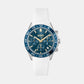 Women Quartz Blue Dial Leather Watch 1502752