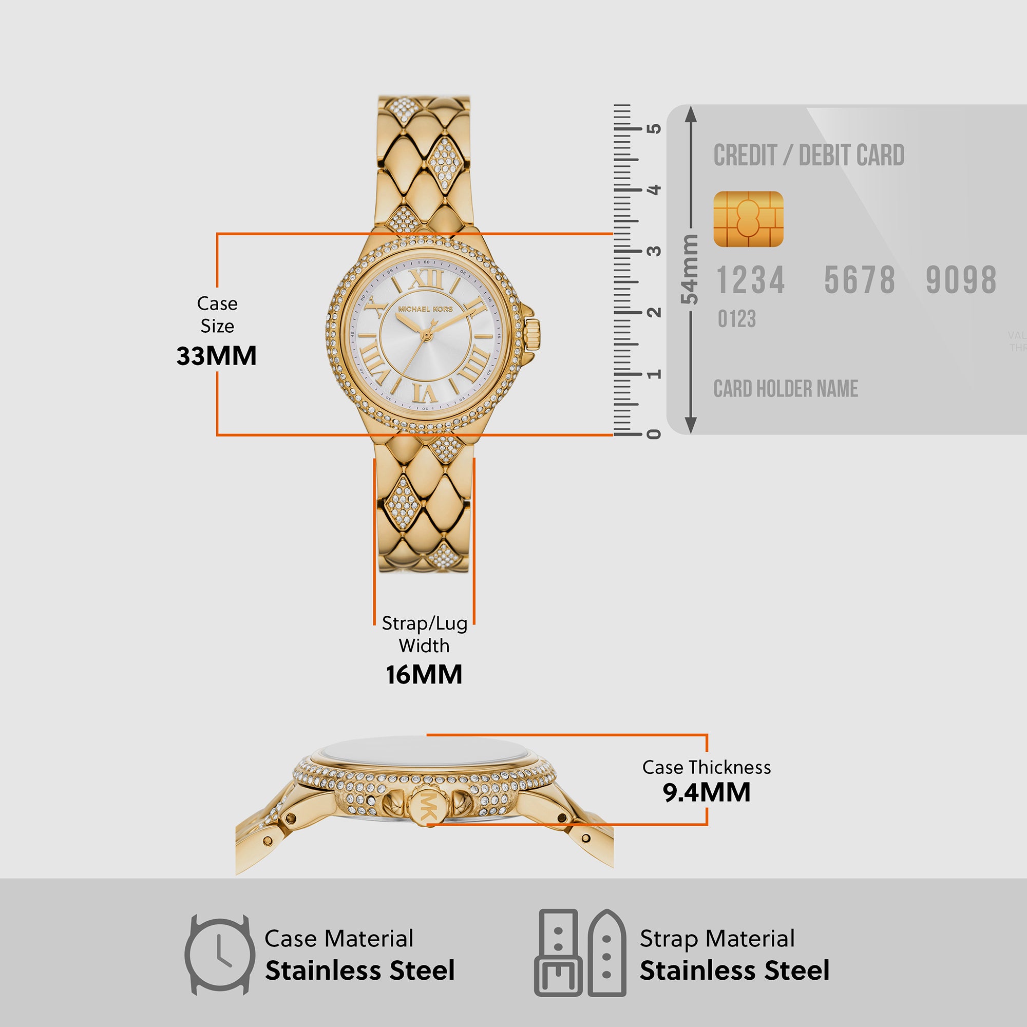 Michael Kors Stainless Steel White watch