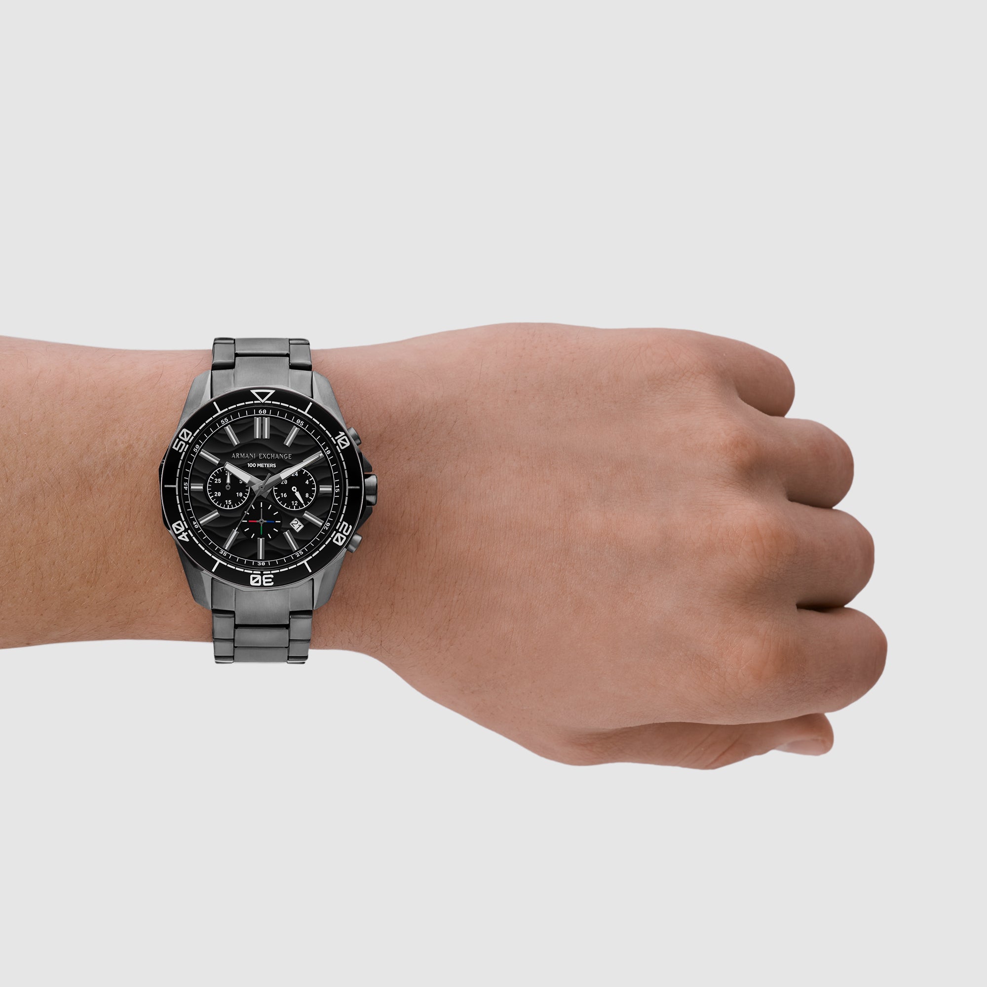 Armani Exchange Stainless Steel Round watch