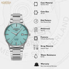 R-Line Men Quartz Sky Blue Dial Analog Stainless Steel Watch 718833 41 05 20