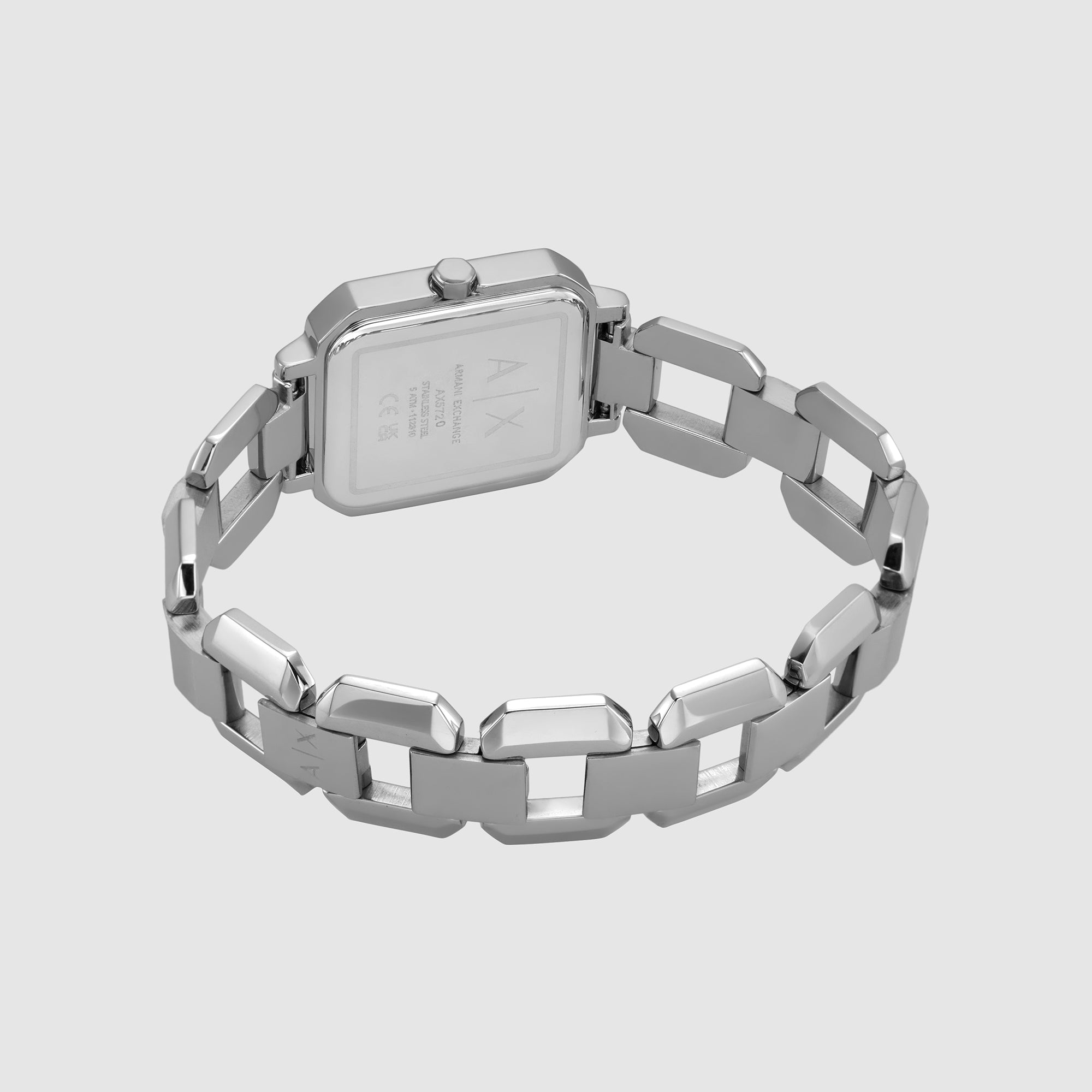 Armani Exchange Women Octagon Silver watch