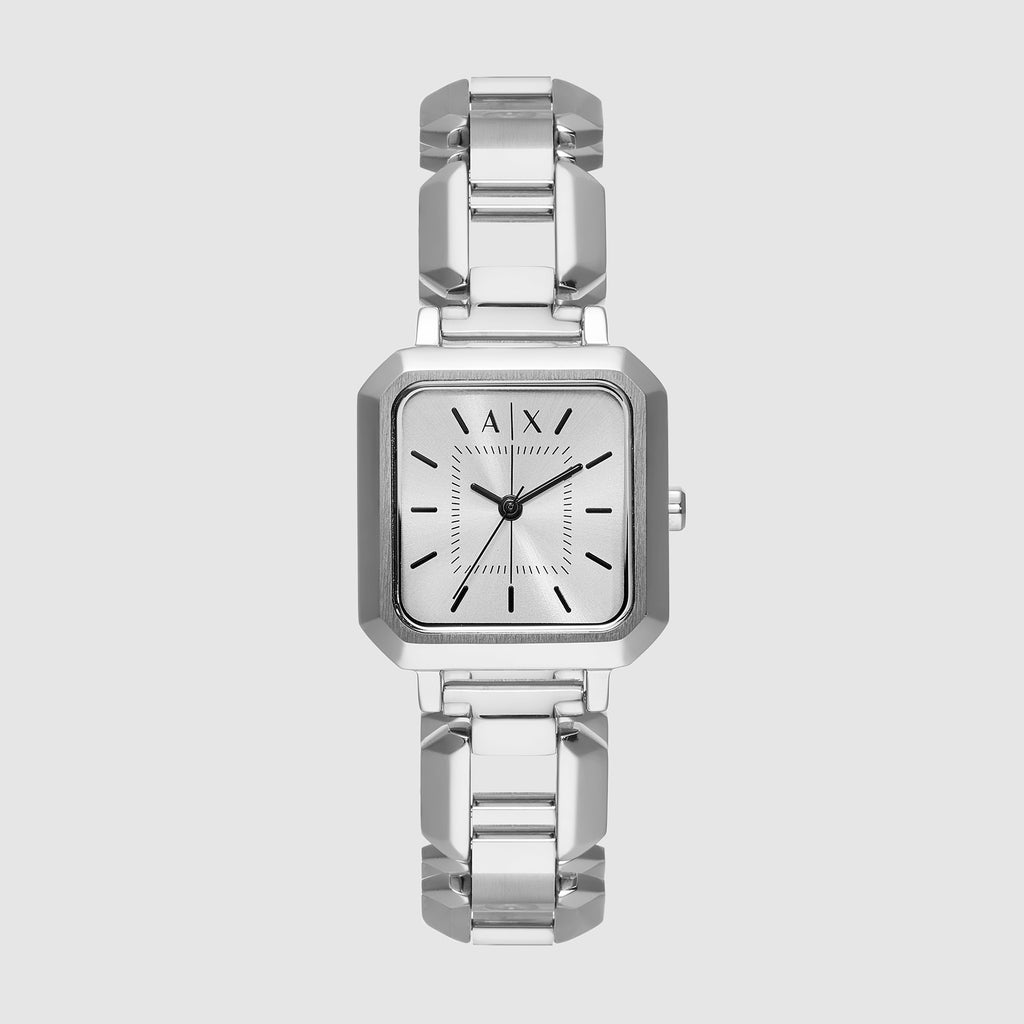 Armani Exchange Octagon Silver Analog watch