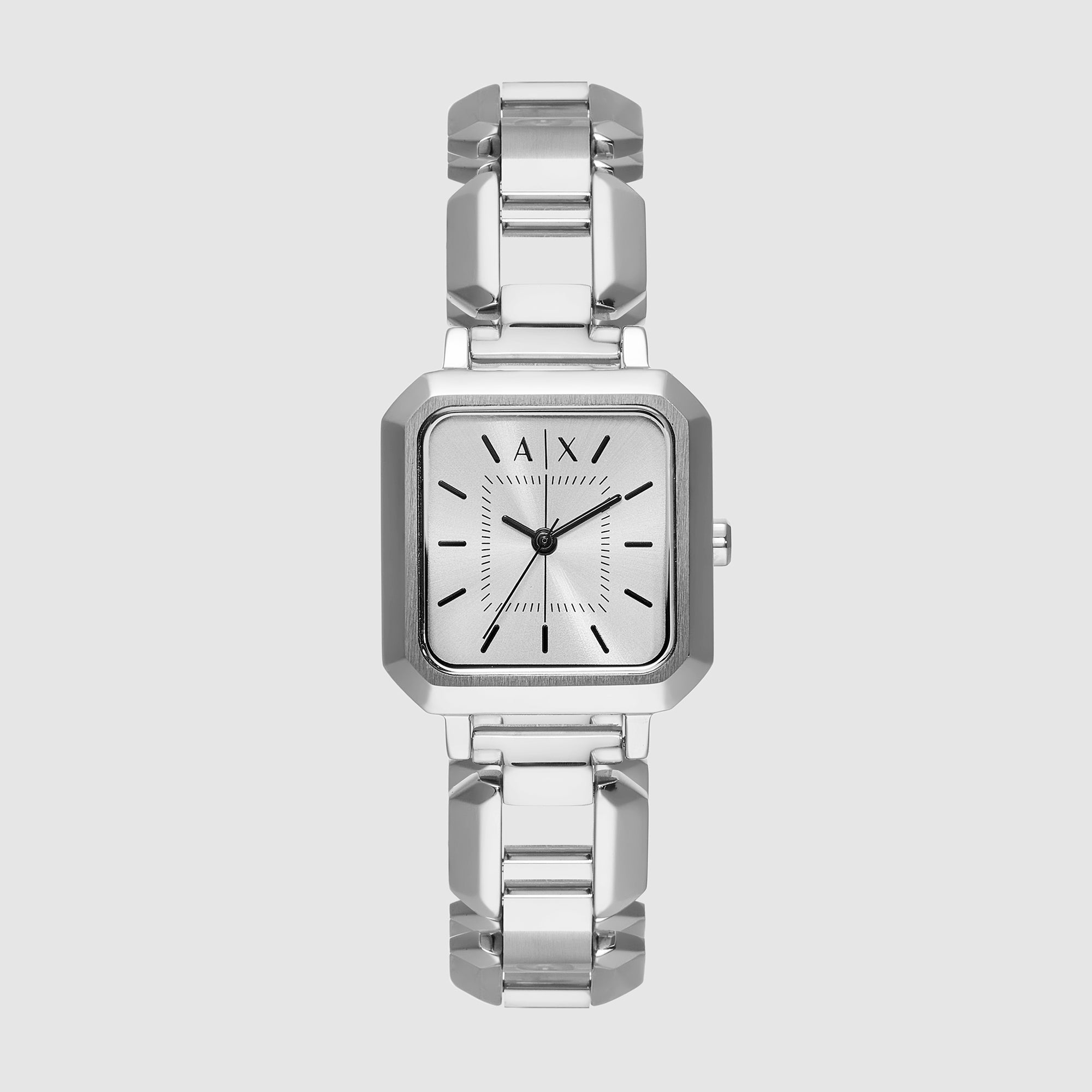 Armani Exchange Octagon Silver Analog watch
