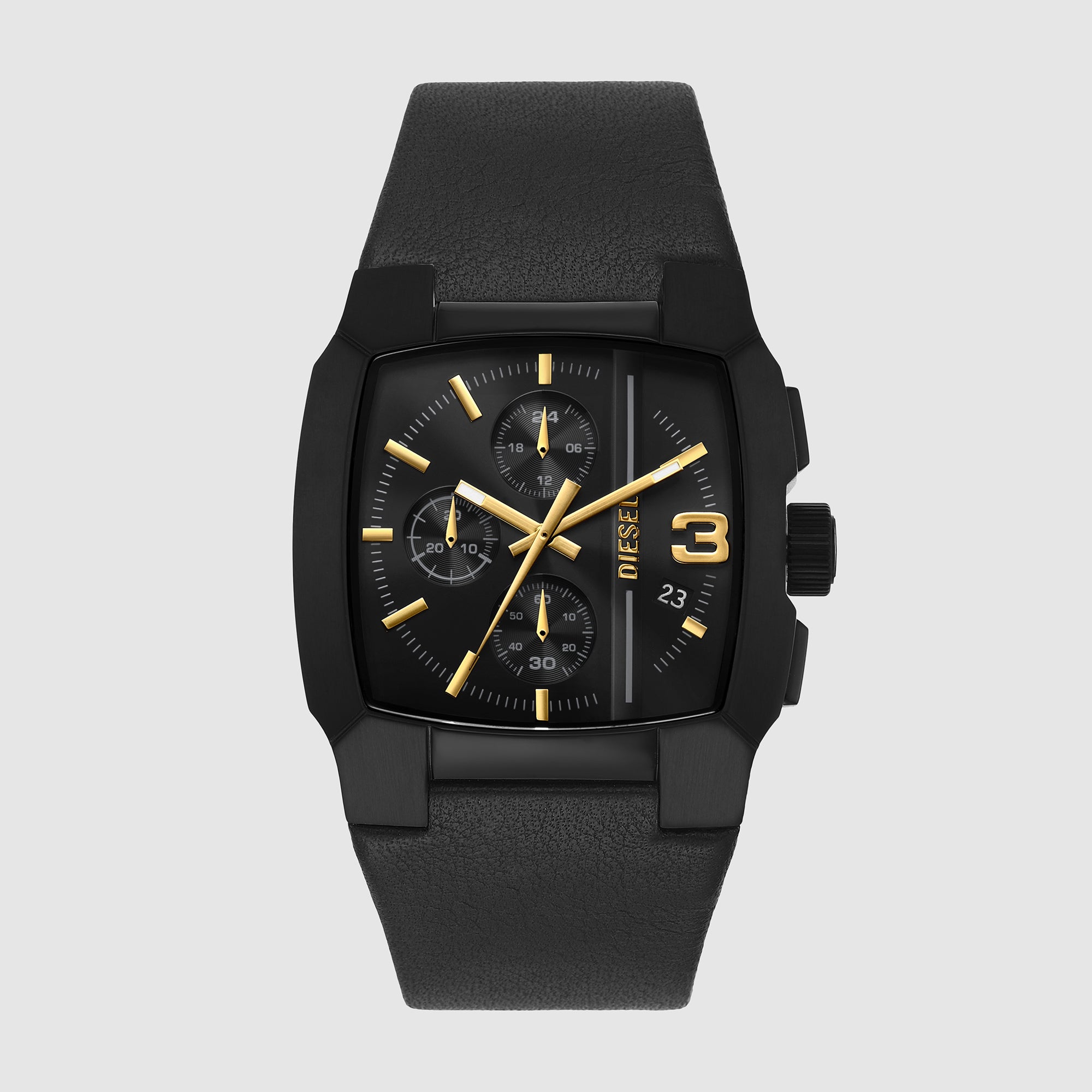 Diesel Square Black Chronograph watch