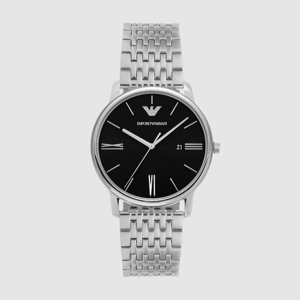 Emporio Armani Round Black Analog watch