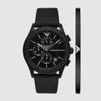 Emporio Armani Round Black Chronograph watch