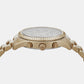 Male Lexington Beige Gold Chronograph Stainless Steel Watch MK9155