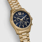 Male Lexington Gold Chronograph Stainless Steel Watch MK9153