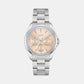 Women Quartz Carnation Gold Dial Stainless Steel Watch 1502732