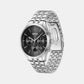 Men Quartz Black Dial Stainless Steel Watch 1514157