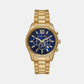 Male Lexington Gold Chronograph Stainless Steel Watch MK9153
