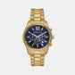 Men's Lexington Gold Chronograph Stainless Steel Watch MK9153