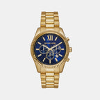 Michael Kors Round Blue Chronograph watch
