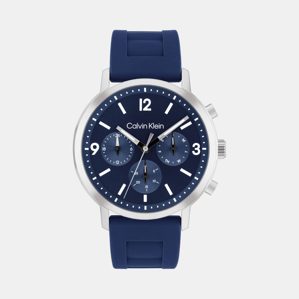 Calvin Klein Round Blue Chronograph watch