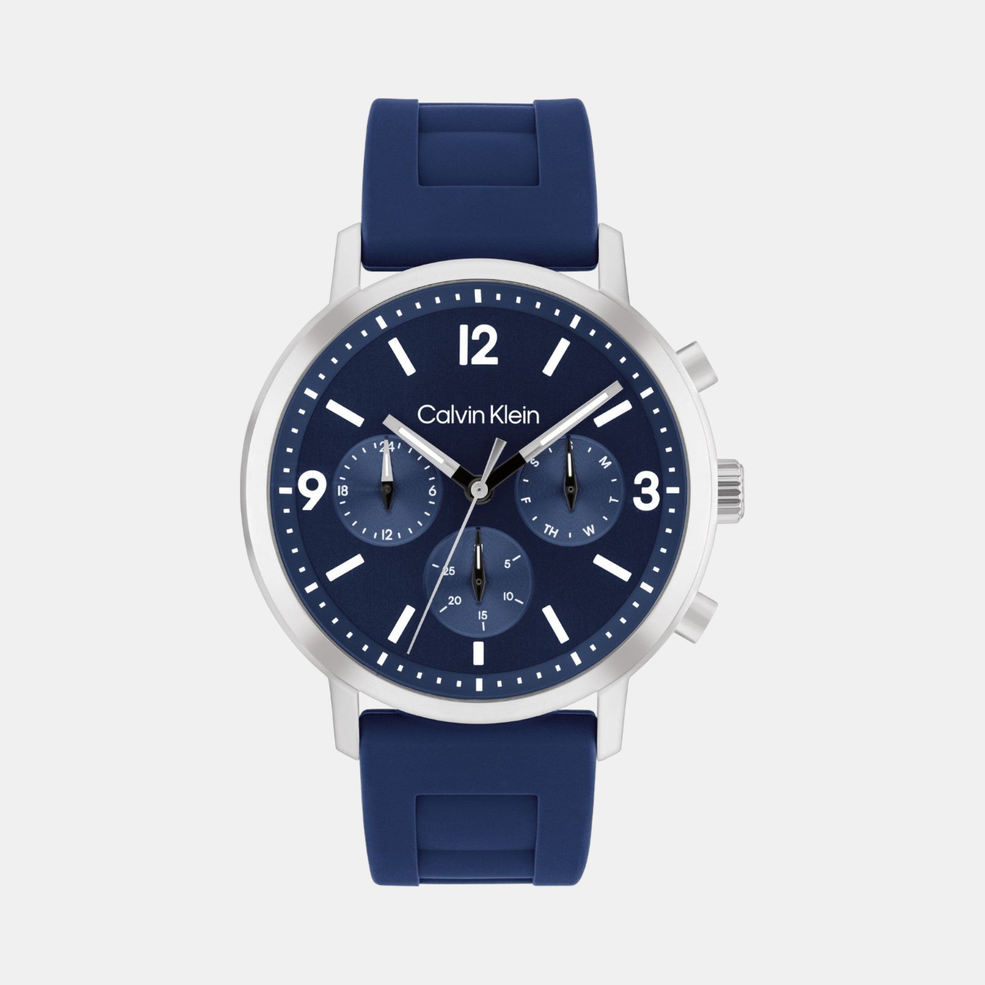 Calvin Klein Round Blue Chronograph watch