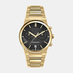Ferragamo Round Black Chronograph watch