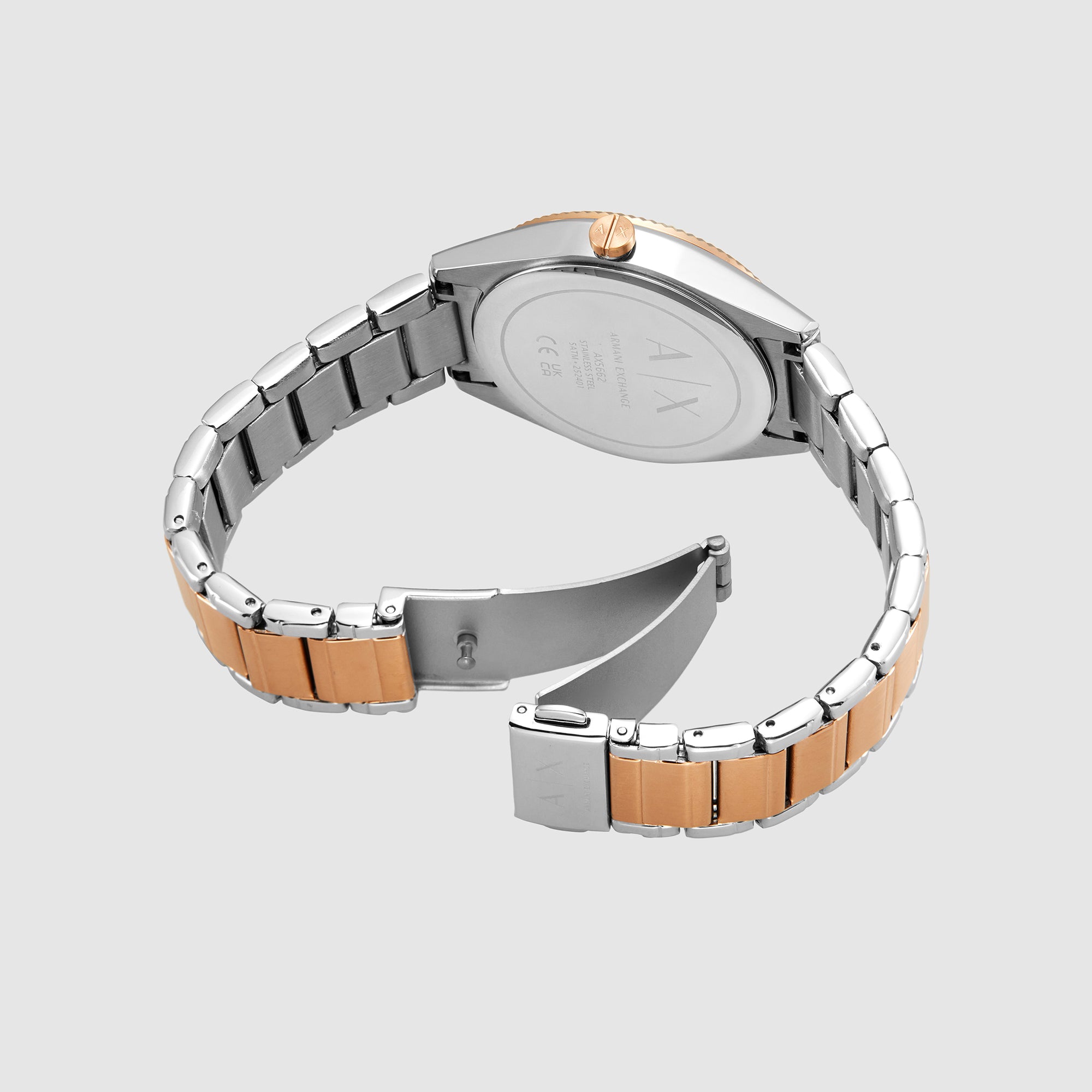 Armani Exchange Women Round White watch