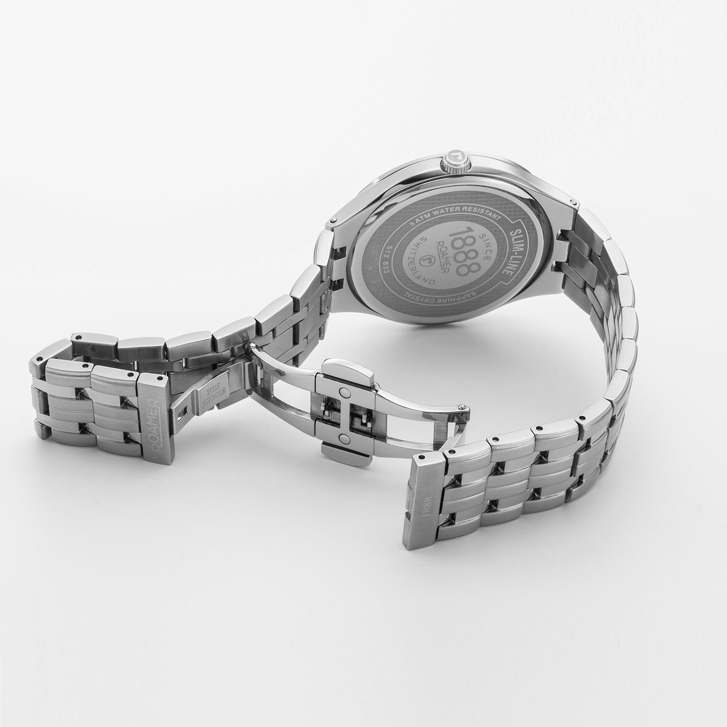 Slim-Line Men Quartz Sky Blue Dial Analog Stainless Steel Watch 512833 41 05 20