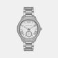 Female Silver Analog Stainless Steel Watch MK4807