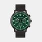 Men Quartz Green Dial Stainless Steel Watch 25200440