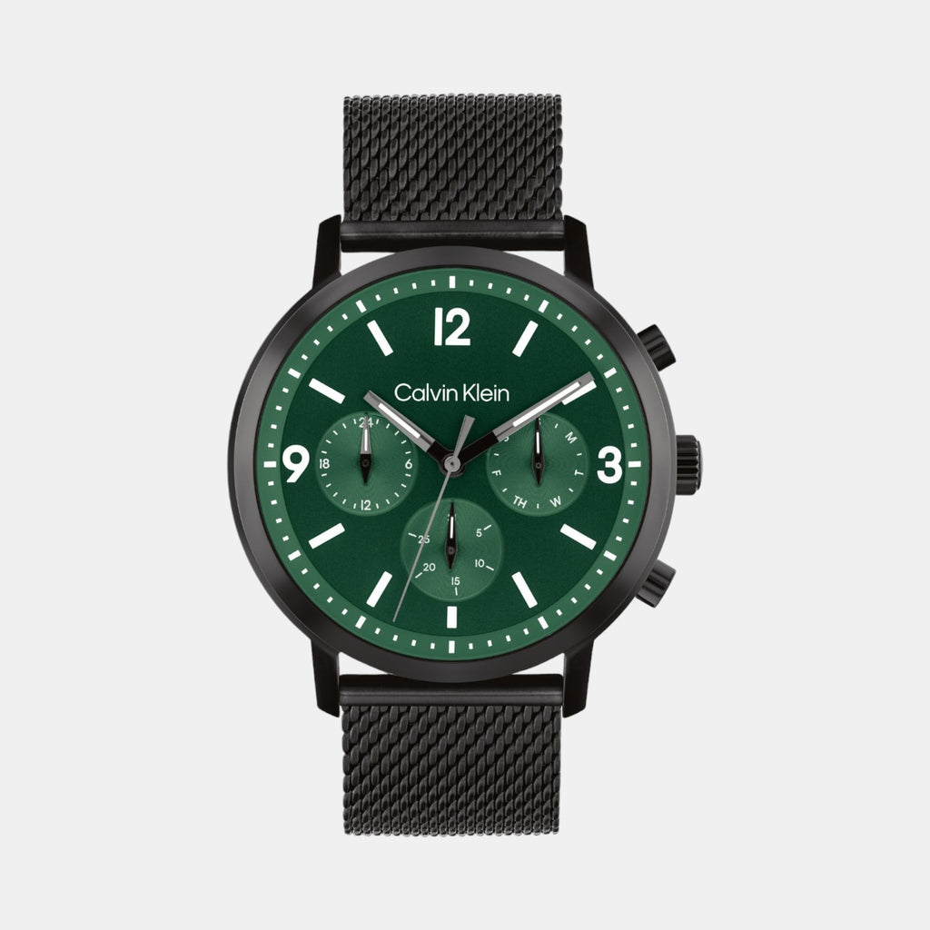 Calvin Klein Round Green Chronograph watch