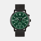 Calvin Klein Round Green Chronograph watch