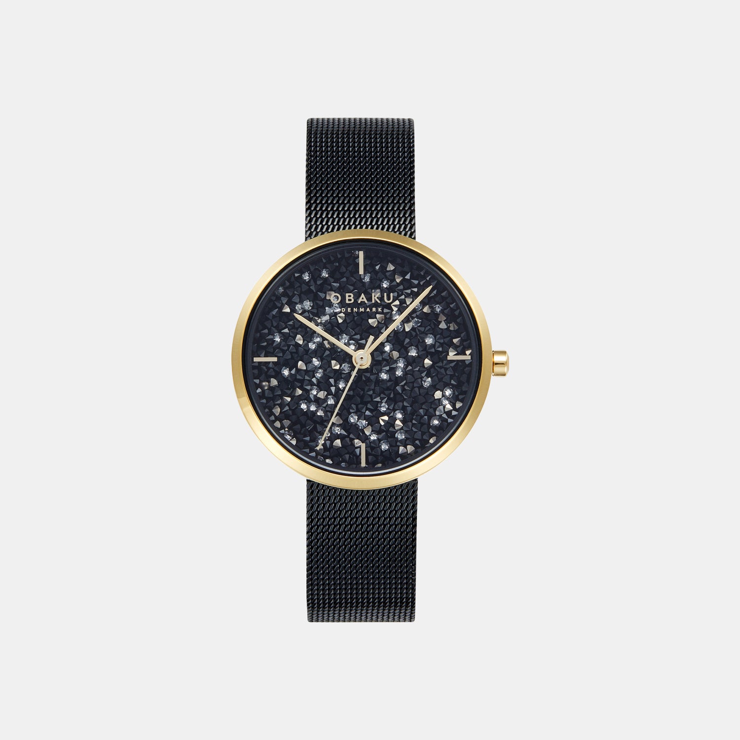 Obaku Round Black Analog watch
