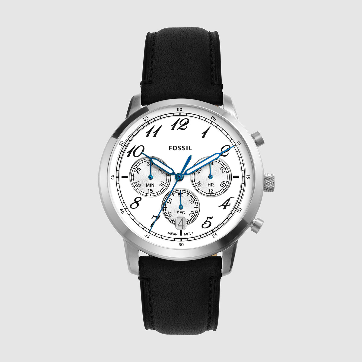 Fossil Round White Chronograph watch