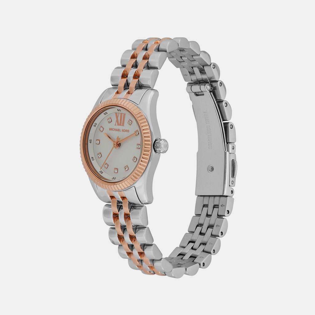 Lexington Women Quartz Silver Dial Analog Stainless Steel Watch MK4817SET