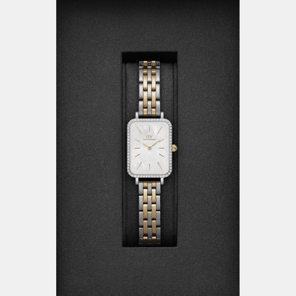Daniel Wellington Women Rectangular Silver watch