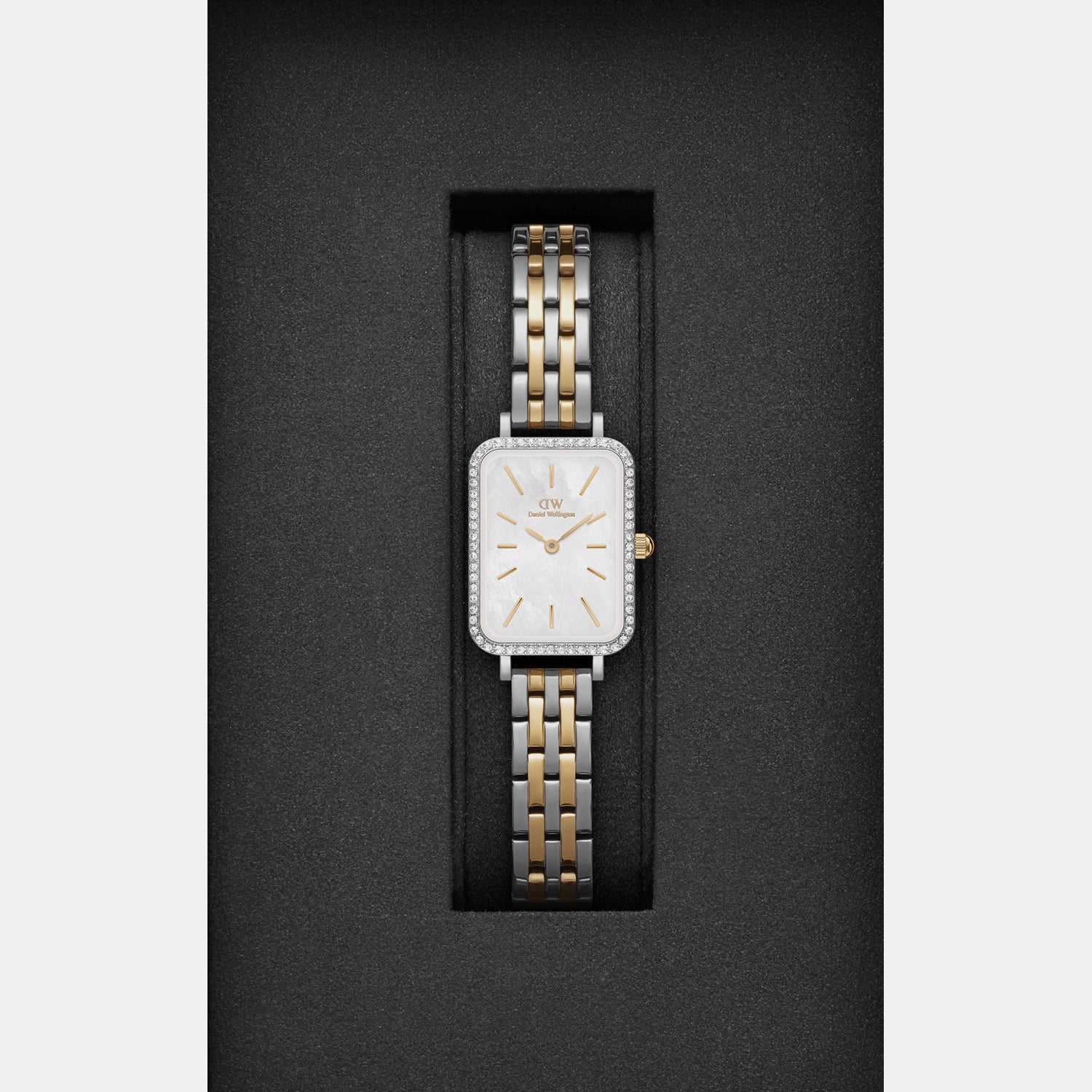 Daniel Wellington Women Rectangular Silver watch