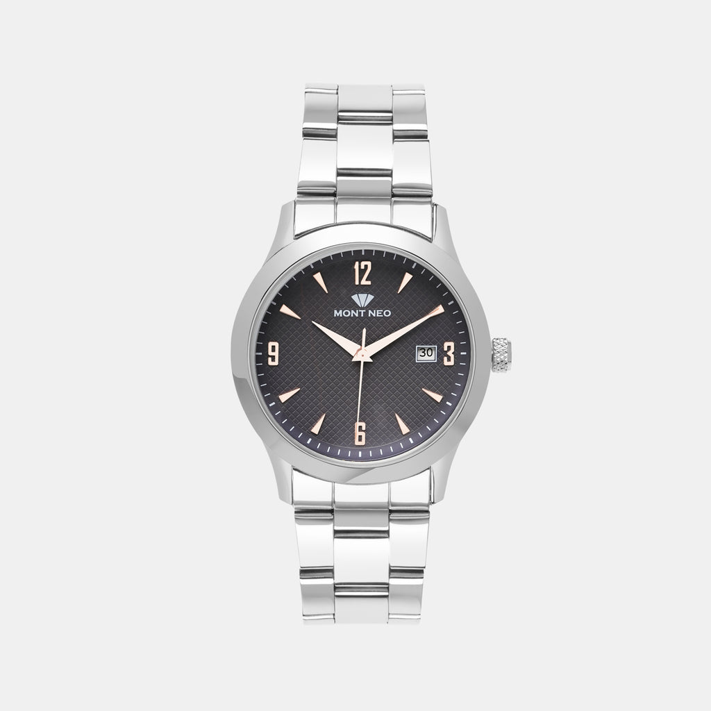 Mont Neo Round Grey Analog watch