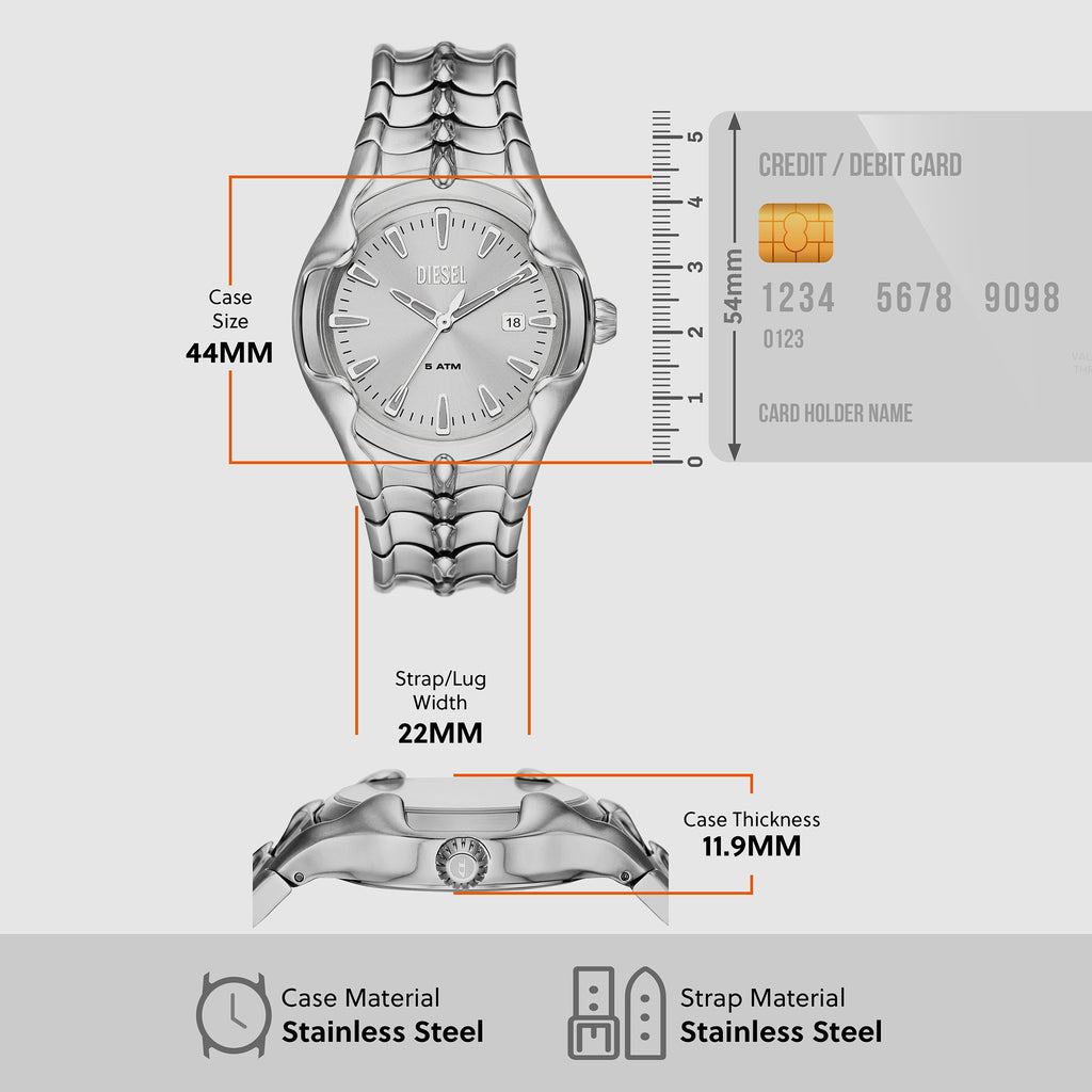 Diesel Stainless Steel Silver watch