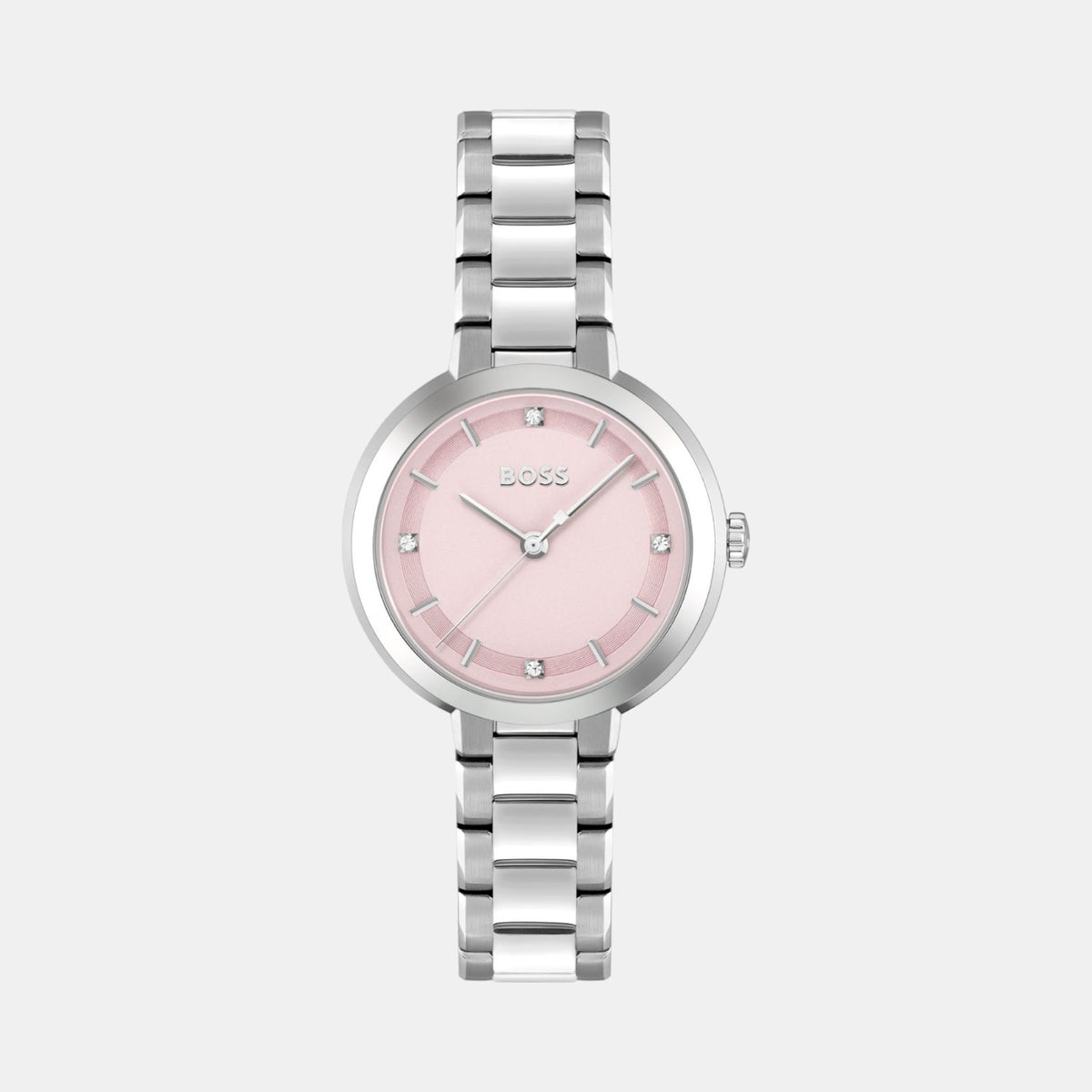 Boss Round Pink Analog watch
