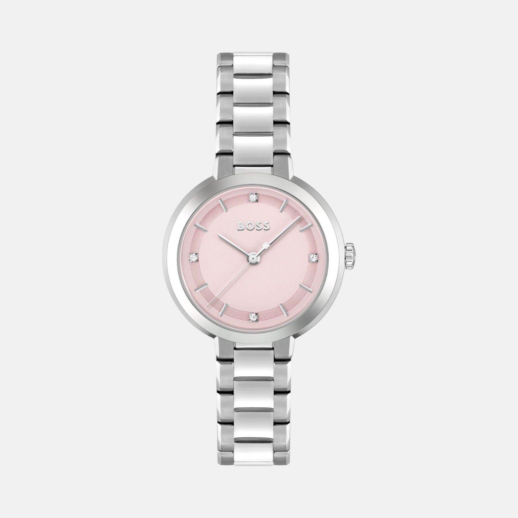 Boss Round Pink Analog watch