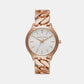 Female Runway Rose Gold Analog Stainless Steel Watch MK7473