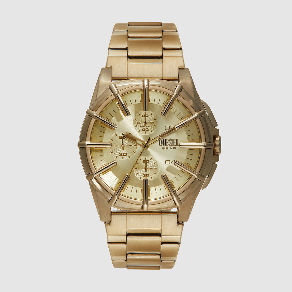 Diesel Round Gold Chronograph watch