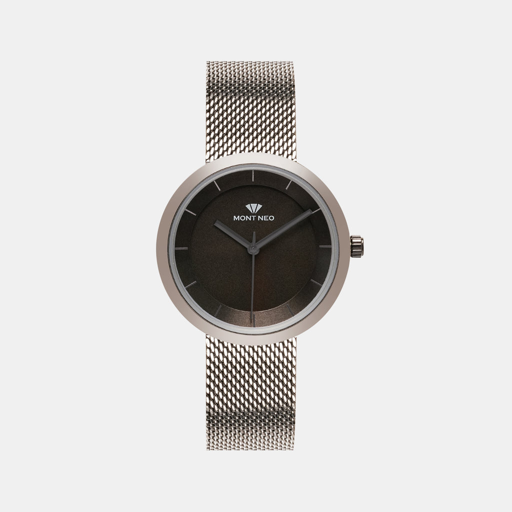 Mont Neo Round Gun Analog watch