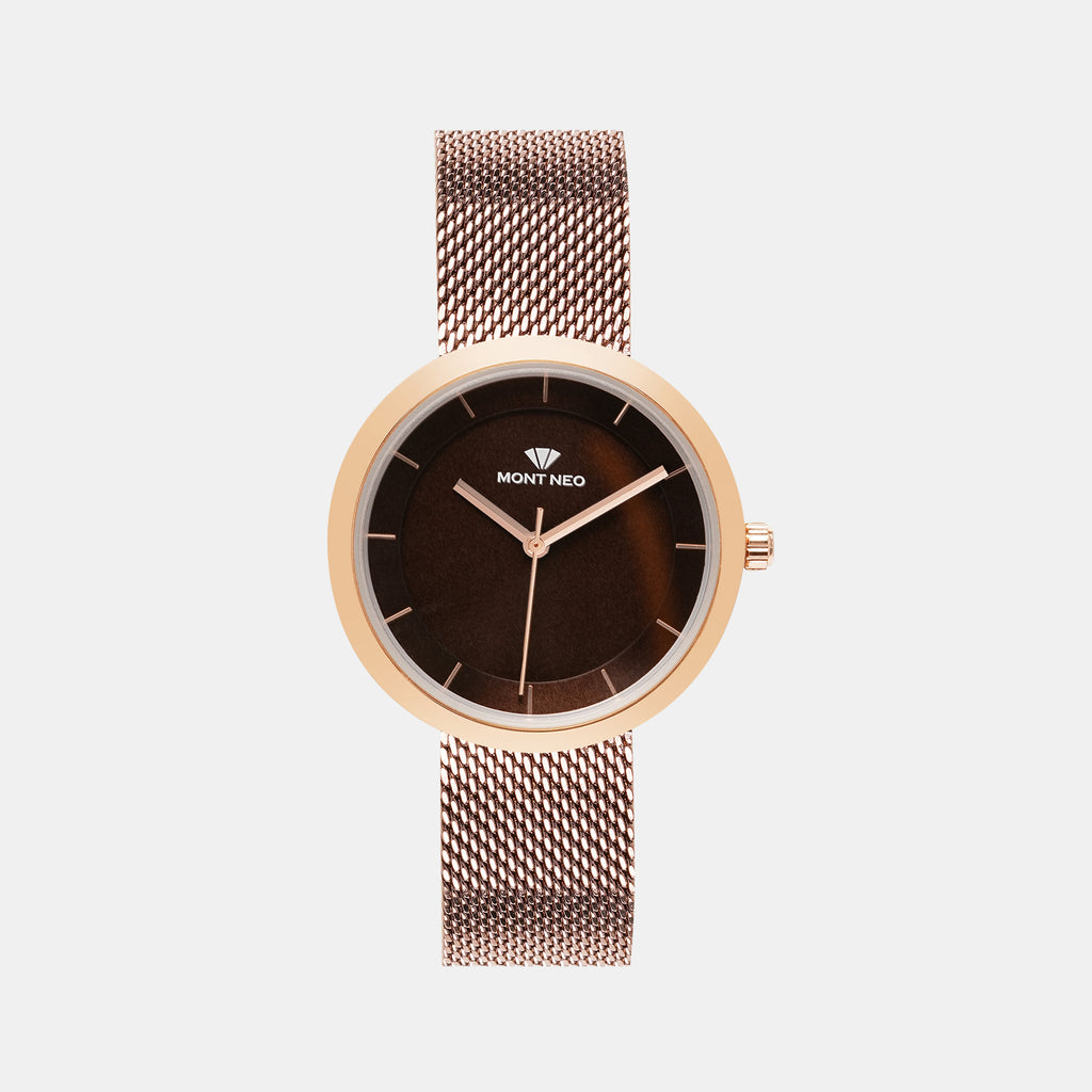 Mont Neo Round Brown Analog watch