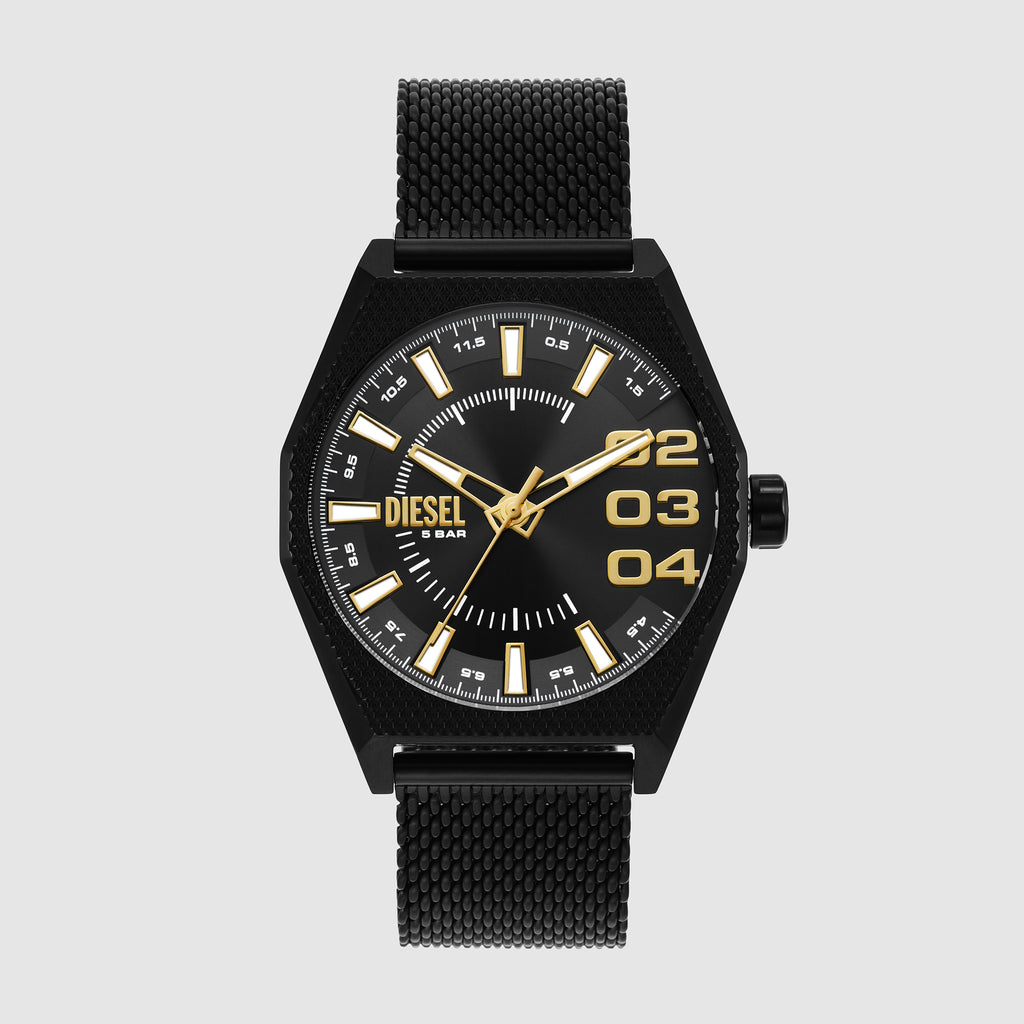 Diesel Round Black Chronograph watch