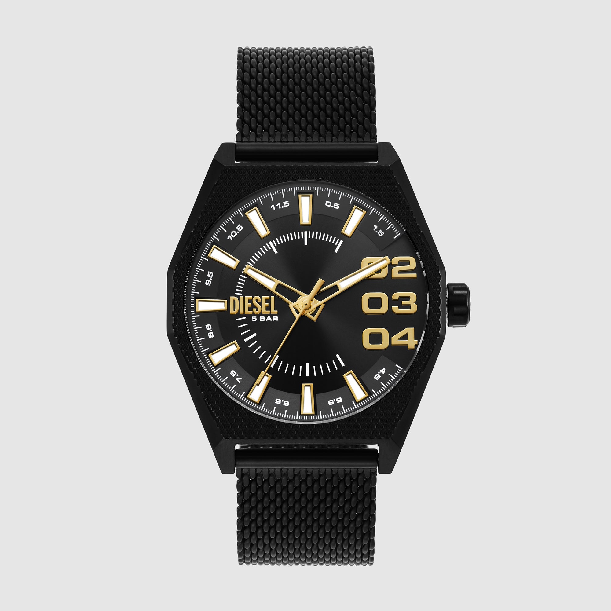 Diesel Round Black Chronograph watch