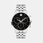Movado Round Black Chronograph watch