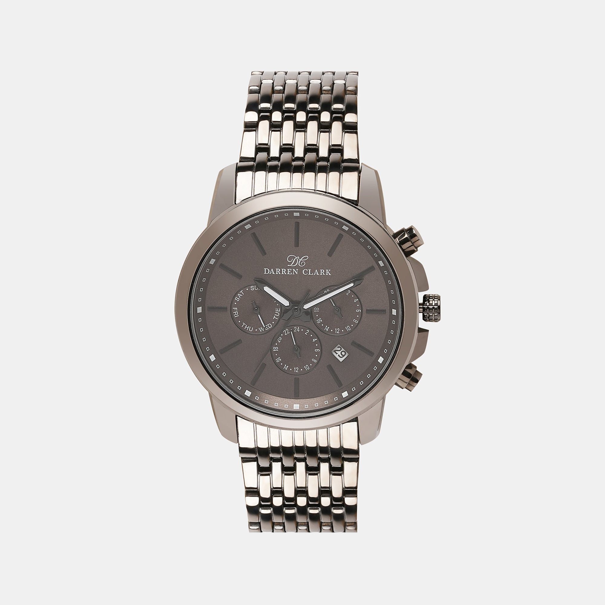 Darren Clark Round Gun Chronograph watch