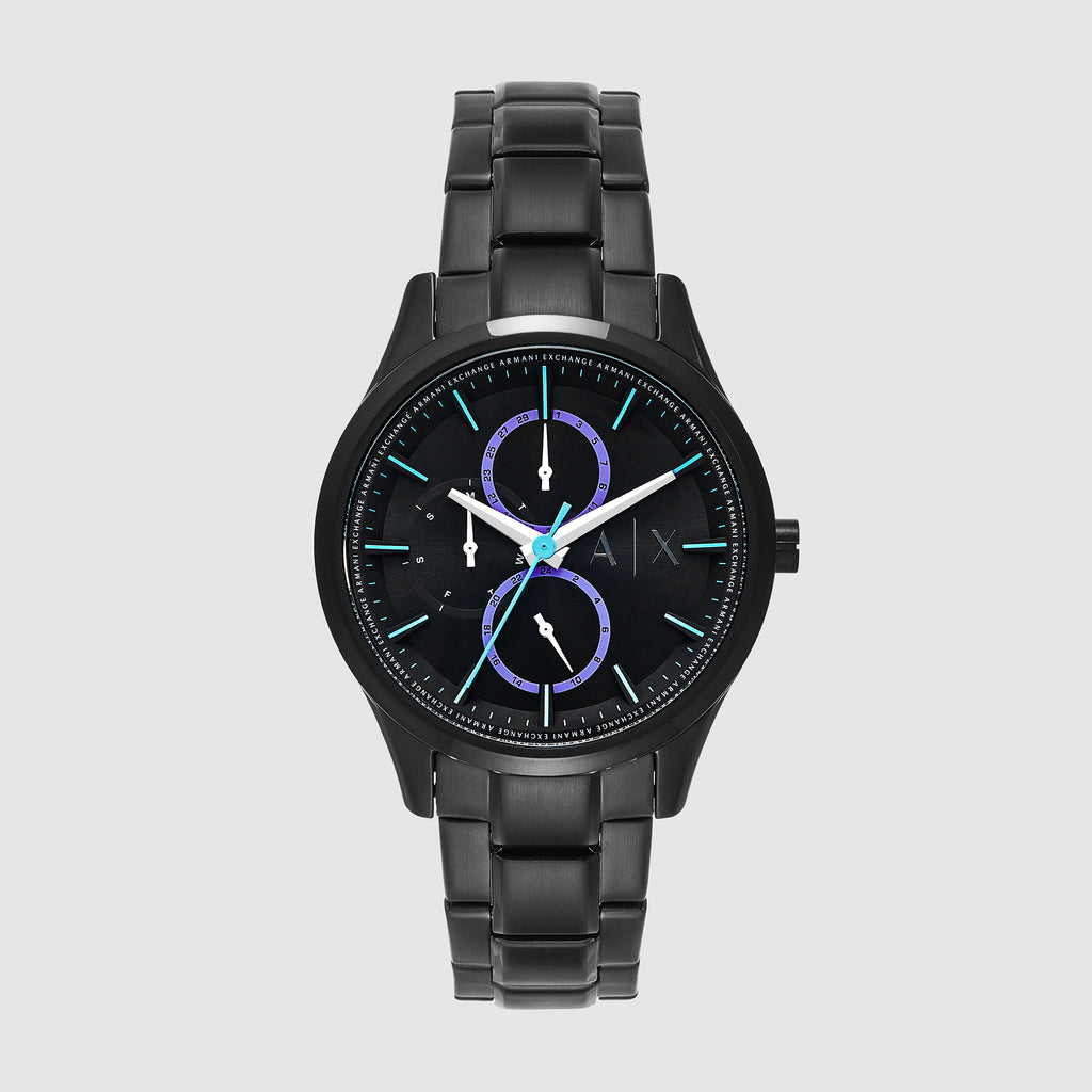 Armani Exchange Round Black Chronograph watch