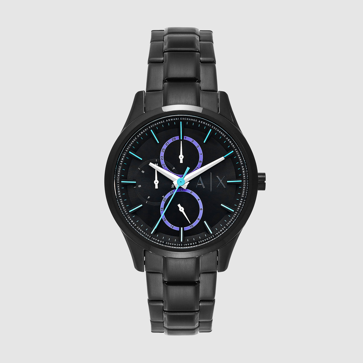 Armani Exchange Round Black Chronograph watch
