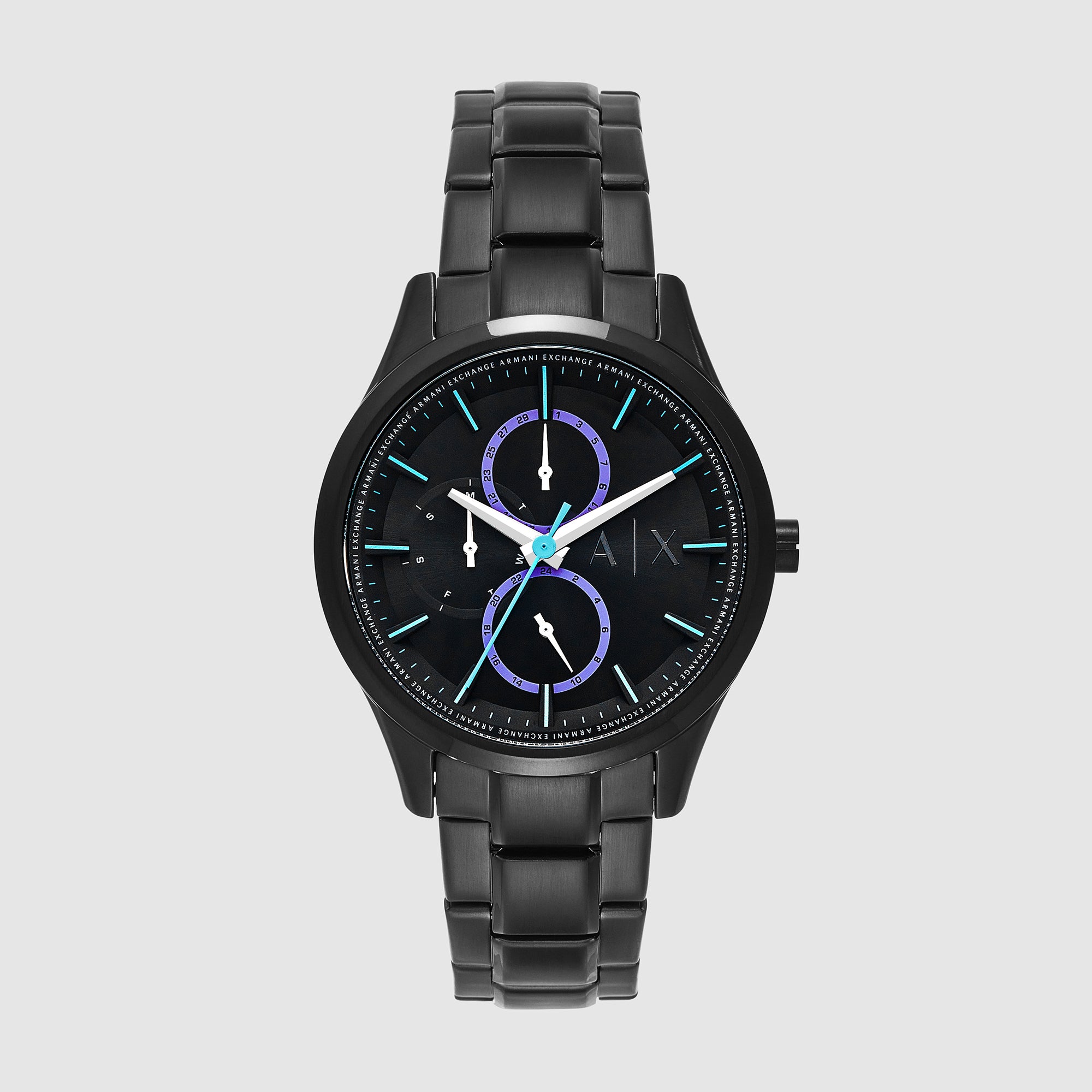 Armani Exchange Round Black Chronograph watch
