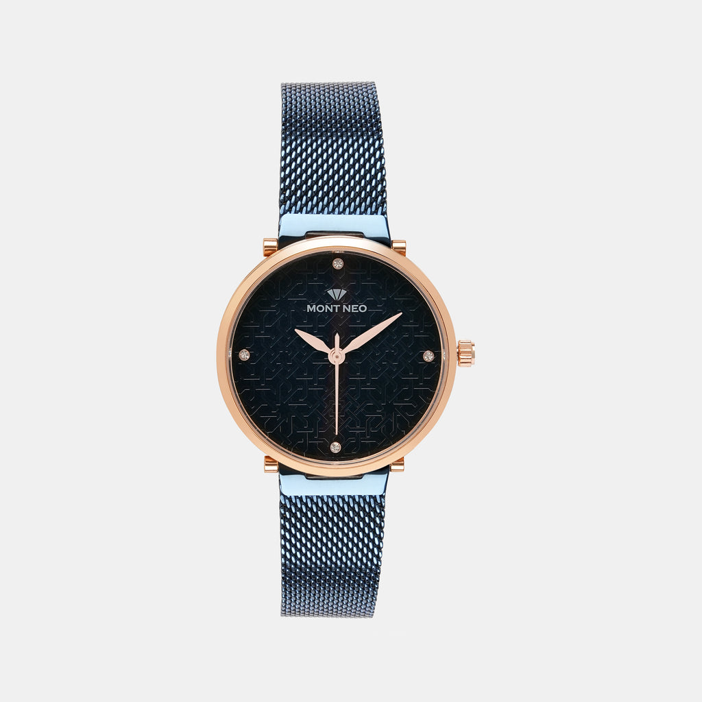 Mont Neo Round Blue Analog watch