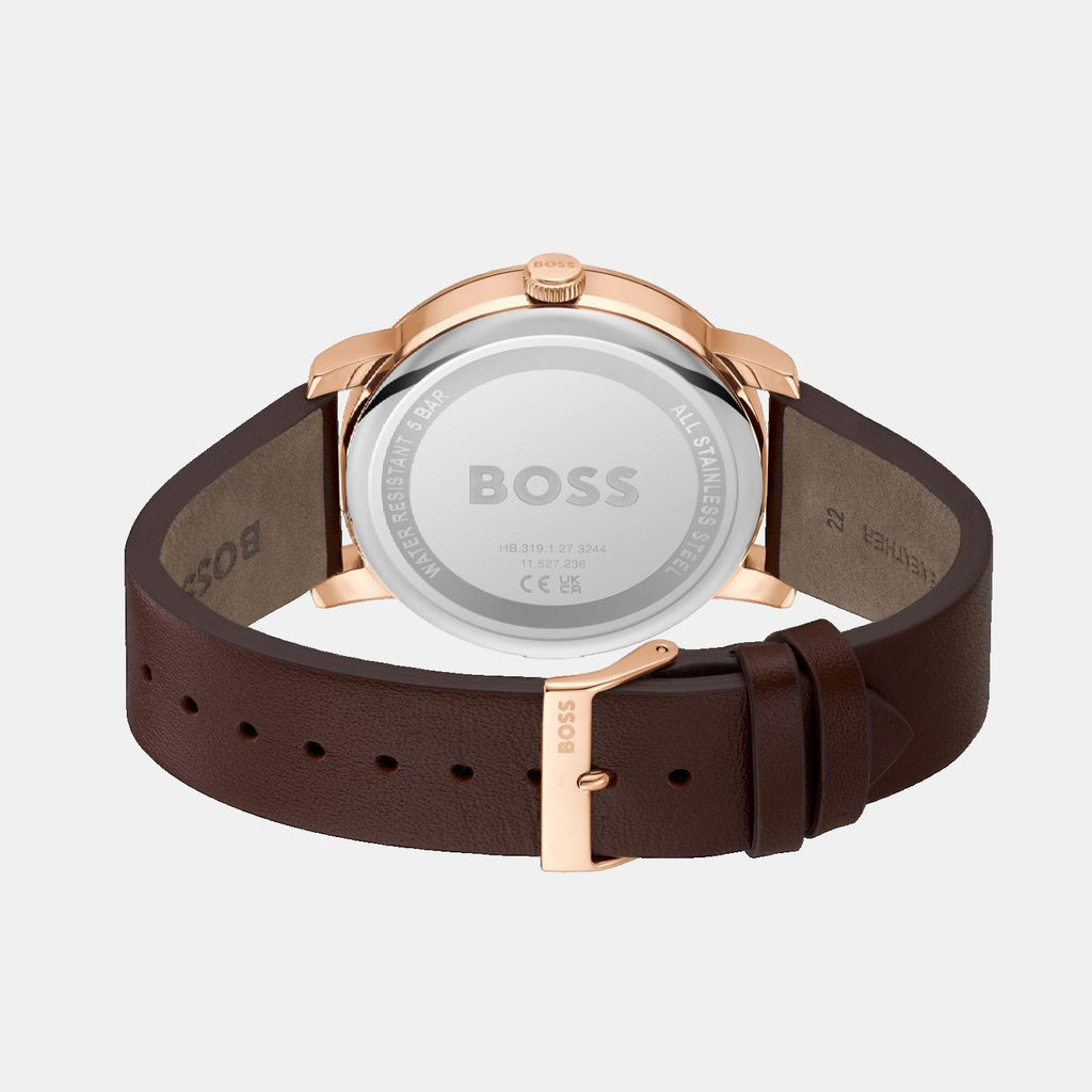 Boss Men Round Blue watch