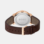 Boss Men Round Blue watch