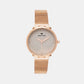 Female Silver Analog Stainless Steel Watch 9006T-B3303